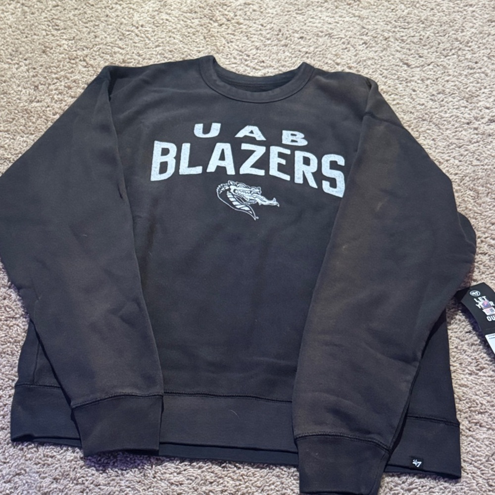 UAB Blazers Black Sweater NWT